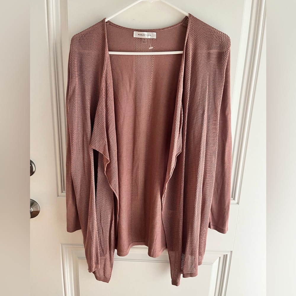 AUGUST SILK Pink Cardigan